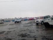 मुख्यमंत्री की सभा के लिए तयार पंडाल उड़ा