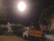 रोहना दरबार में दिखी नगर निगम की लापता फागिंग मशीन !