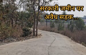 अंधेर नगरी चौपट राजा : सरकारी जमीन पर सड़क बनाकर काट दी अवैध कॉलोनी !