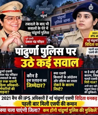 पांढुर्णा डायरी : क्या एसपी के ट्रांसफर से थम जाएंगे पुलिस के विवाद !